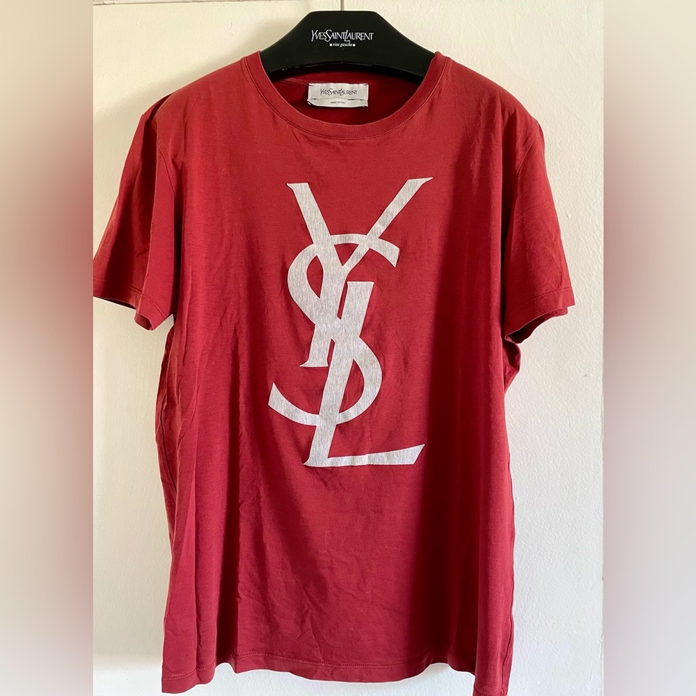 Authentic Yves Saint Laurent Men's Logo Tee (Neo-Vintage)